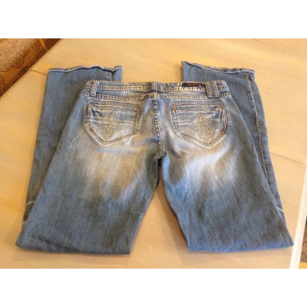 VIGOSS Jeans! Size 11! Gold thread! Boot Cut
